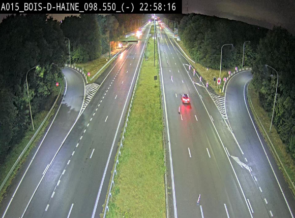 Webcam autoroute Belgique - Bois d'Haine - E42 - BK 98.6