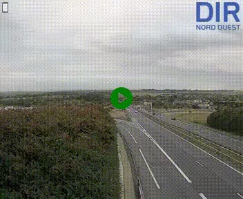 Webcam au début de l'A84 sur le périphérique Ouest de Caen (N814) à hauteur de la sortie 9, Porte de Bretagne