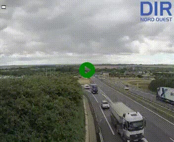 Webcam au début de l'A84 sur le périphérique Ouest de Caen (N814) à hauteur de la sortie 9, Porte de Bretagne