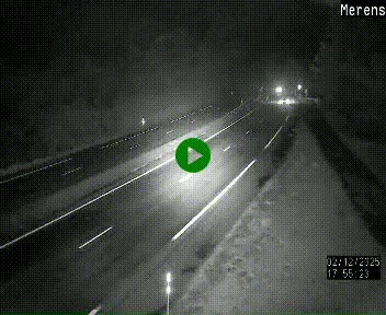 Webcam dans les Pyrénées à hauteur de Mérens-les-Vals sur N320, en direction de Pas de la Casa (Andorre)