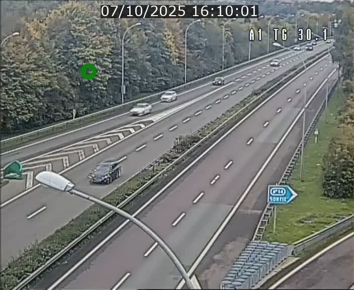 Traffic live webcam Luxembourg Grevenmacher - A1 direction Luxembourg - BK 30.1