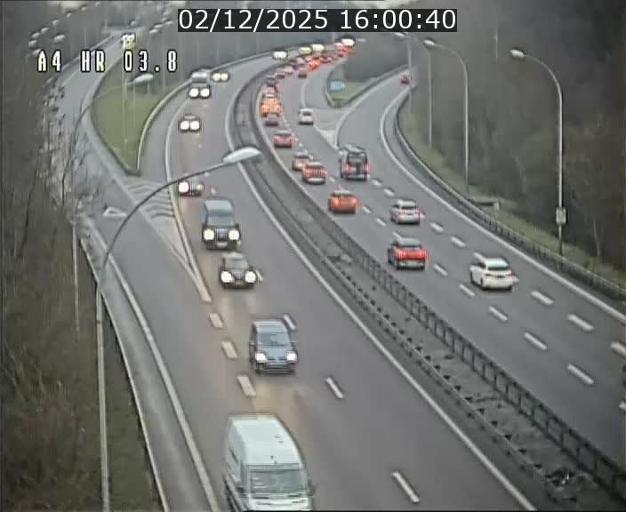Webcam traffic A4 Luxembourg - BK 3.8 - Leudelange (direction Esch sur Alzette)