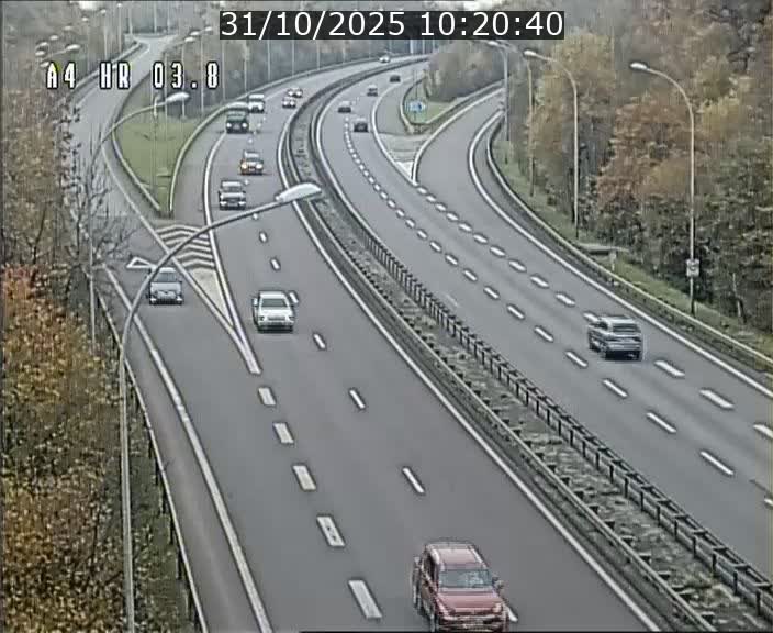 Webcam traffic A4 Luxembourg - BK 3.8 - Leudelange (direction Esch sur Alzette)