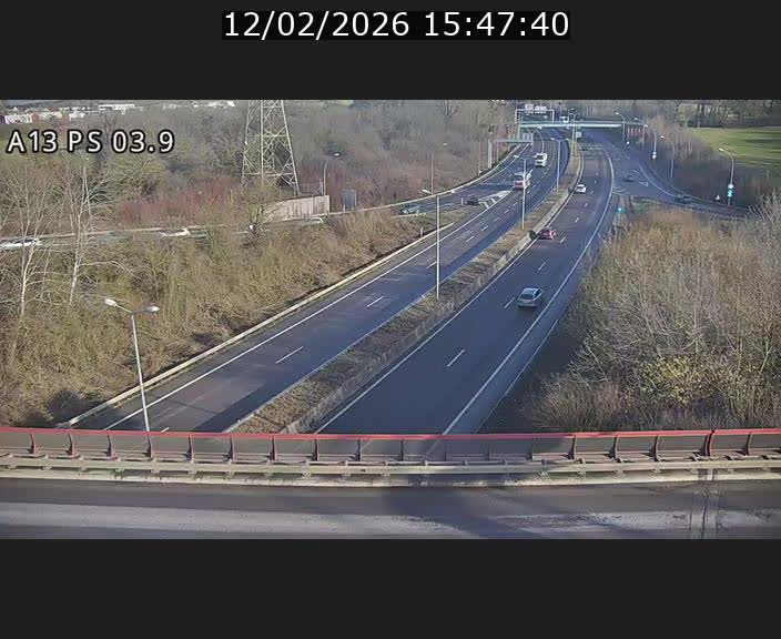 Traffic live webcam Luxembourg Differdange - A13 direction Esch-sur-Alzette - BK 3.9