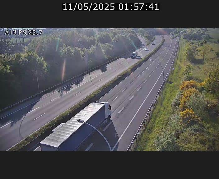 Traffic live webcam Luxembourg Frisange - A13 direction Allemagne - BK 26