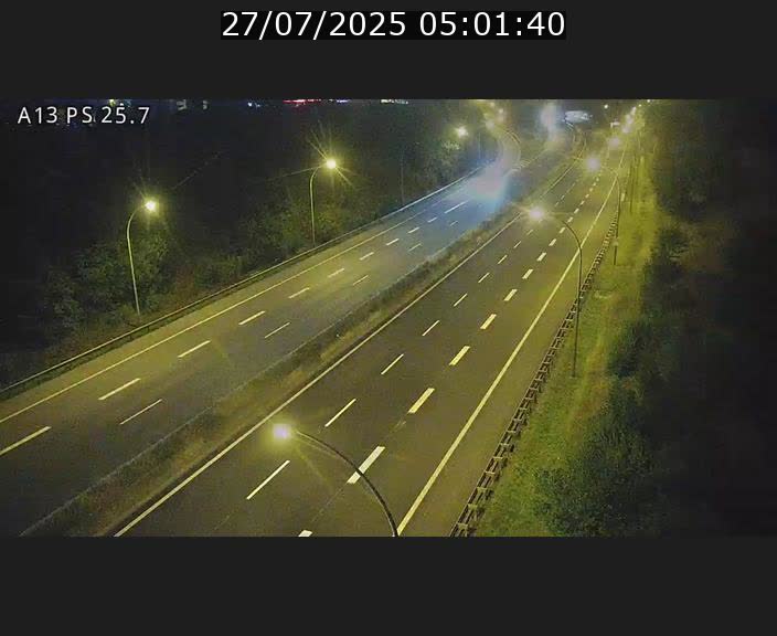 Traffic live webcam Luxembourg Frisange - A13 direction Allemagne - BK 26