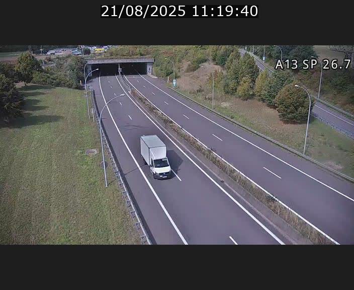 Traffic live webcam Luxembourg Frisange - A13 direction Luxembourg-ville - BK 26.7