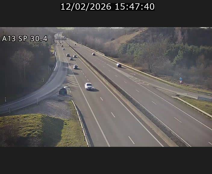 Traffic live webcam Luxembourg Altwies - A13 direction Luxembourg-ville - BK 30.4