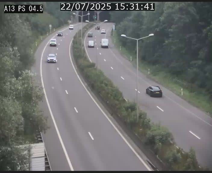 Traffic live webcam Luxembourg Differdange - A13 direction Esch-sur-Alzette - BK 4.5