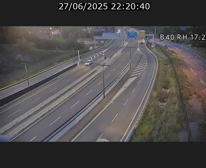 Webcam sur le contournement d'Esch Belval à hauteur de la sortie Université de Luxembourg. Vue orientée vers Luxembourg