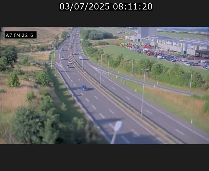 Caméra trafic Luxembourg - A7, Colmar-berg direction Mersch