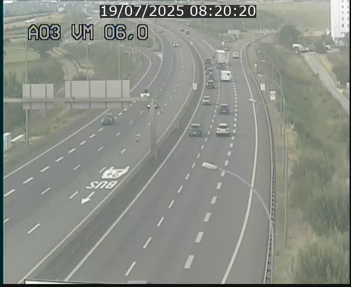 Traffic live webcam Luxembourg Aire de Berchem - A3 - BK 6 - direction France