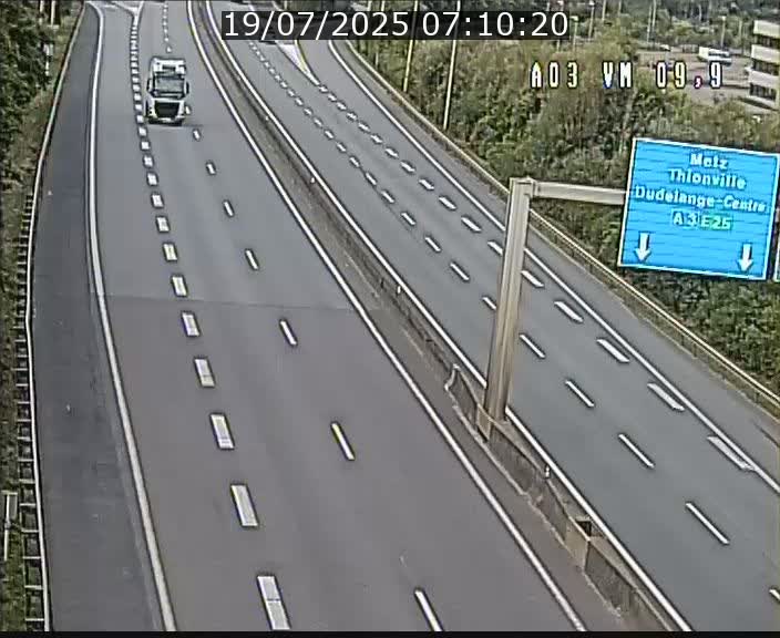 Webcam Autoroute à la Croix de Bettembourg - A3 - BK 9.9 - direction France