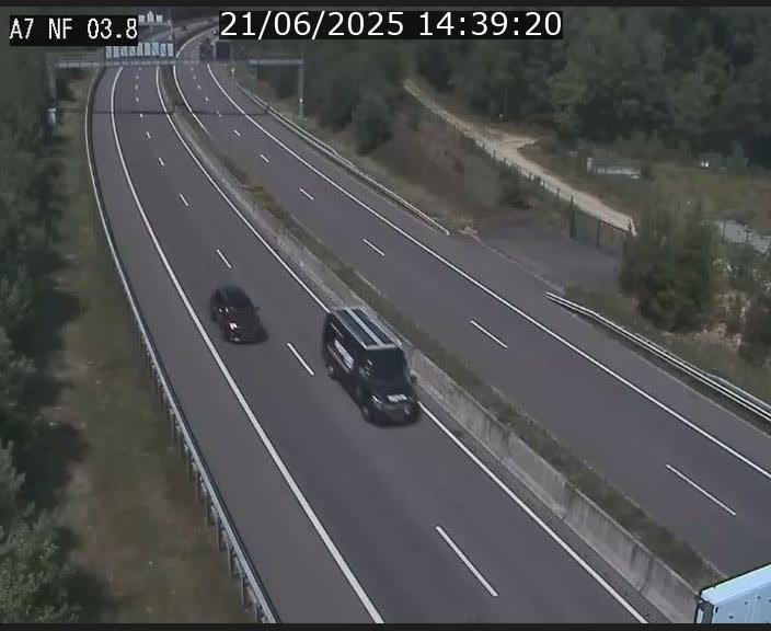Webcam autoroute A7 au Luxembourg à la sortie du Tunnel Stafelter vers le Nord