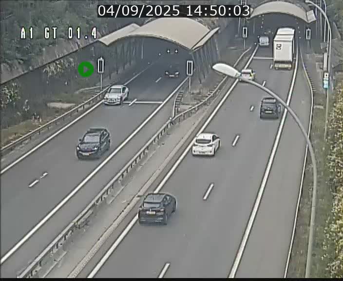 Traffic live webcam Luxembourg Hesperange - A1 direction Kirchberg - BK 1.4