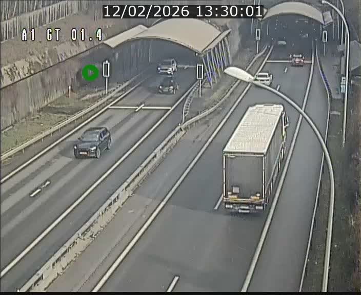 Traffic live webcam Luxembourg Hesperange - A1 direction Kirchberg - BK 1.4