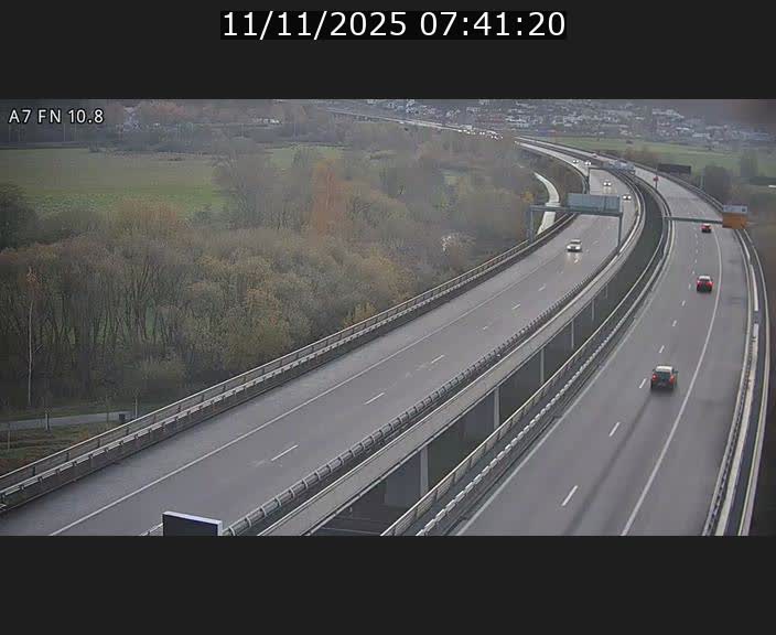 Caméra trafic Luxembourg - A7, Tunnel Gousselerbierg, sortie sud, direction rond-point Lorentzweiler (BK 10.8)