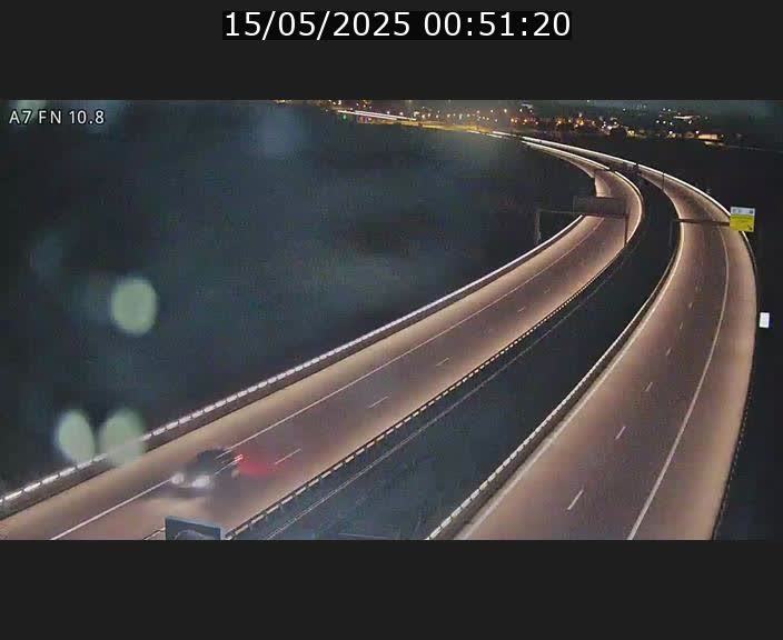 Caméra trafic Luxembourg - A7, Tunnel Gousselerbierg, sortie sud, direction rond-point Lorentzweiler (BK 10.8)