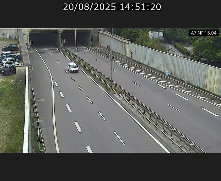Caméra trafic Luxembourg - A7, Tunnel Mersch, entrée sud, direction Ettelbruck