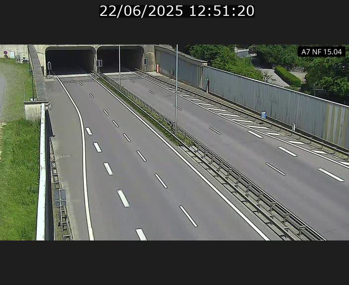 Caméra trafic Luxembourg - A7, Tunnel Mersch, entrée sud, direction Ettelbruck
