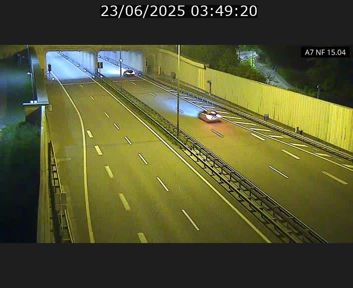 Caméra trafic Luxembourg - A7, Tunnel Mersch, entrée sud, direction Ettelbruck