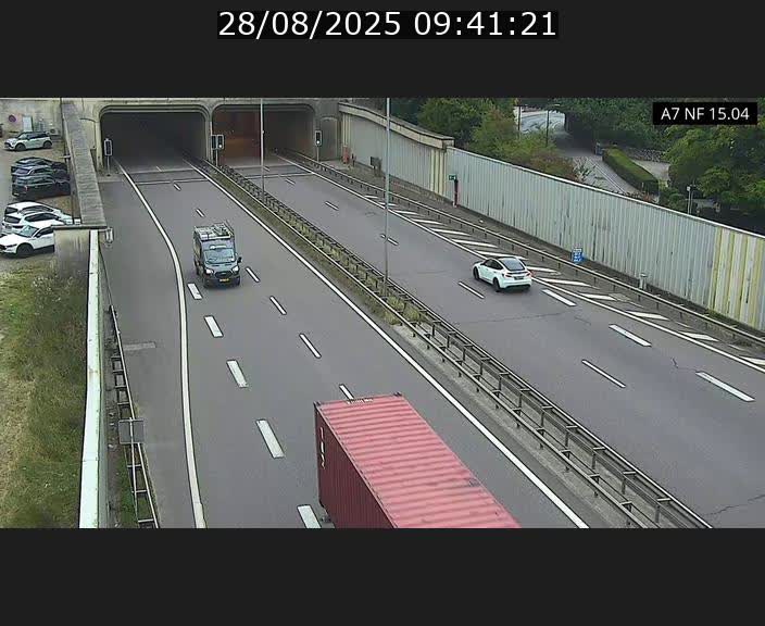 Caméra trafic Luxembourg - A7, Tunnel Mersch, entrée sud, direction Ettelbruck