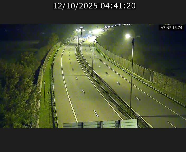 Caméra trafic Luxembourg - A7, Tunnel Mersch, entrée nord, direction Lorentzweiler