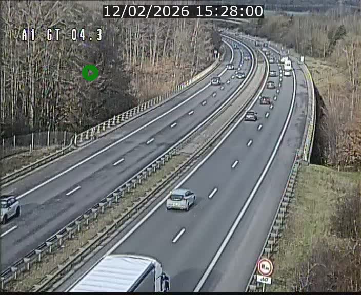 Traffic live webcam Luxembourg Itzig - A1 direction Sandweiler - BK 4.3