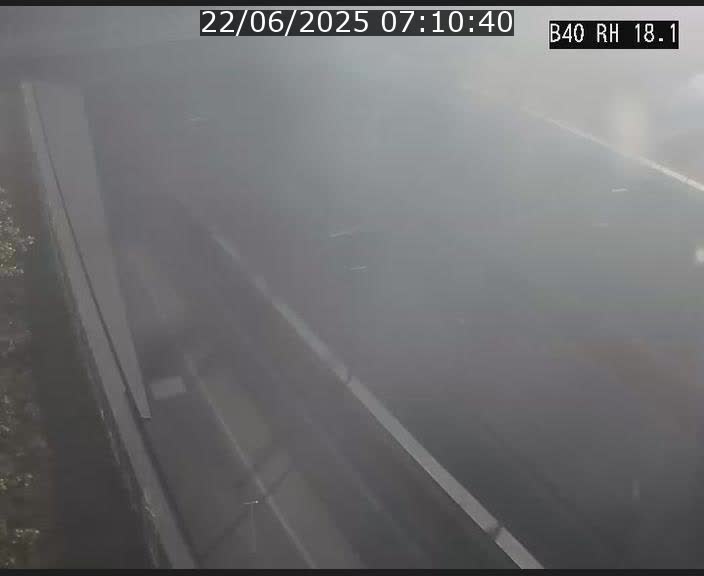 Webcam sur la route de contournement d'Esch-Belval avant le tunnel Central Gate au niveau de la porte de France et du radar fixe