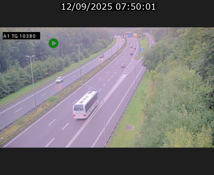 Traffic live webcam Luxembourg Senningerberg - A1 direction Luxembourg Kirchberg - BK 10.3
