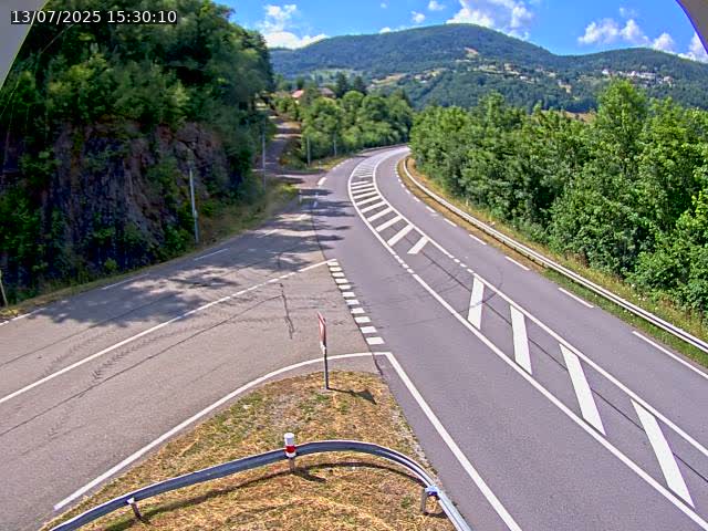 Caméra autoroute France - N66, col du Bussang direction Remiremont