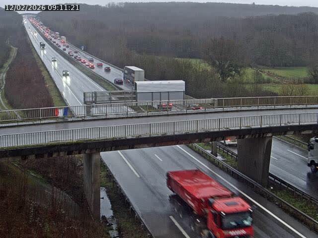 Caméra autoroute France - A31, Zoufftgen direction Luxembourg-ville, à la frontière entre la France et le Luxembourg