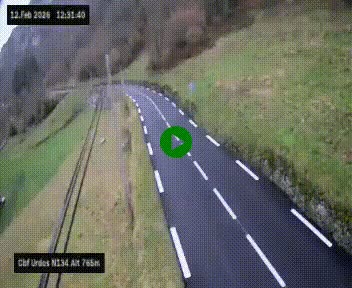 Webcam dans les Pyrénées Atlantique au niveau du col d'Urdos et du fort du Pourtalet sur la N134, en direction du Col et du tunnel du Somport, à 765 mètres d'altitude