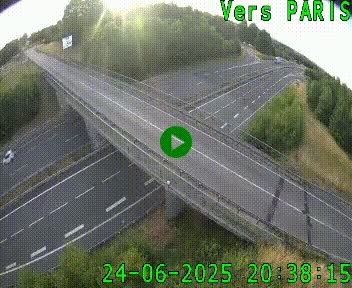 Clone of Caméra routière sur l'autoroute A20 au nord de Limoges, à la jonction avec la N520. Vue orientée vers Paris