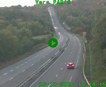 Caméra routière sur l'autoroute A20 à Bessines-sur-Gartempe. Vue orientée vers Paris