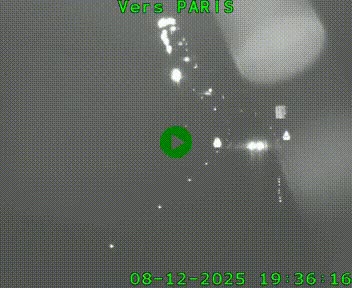 Caméra routière sur l'autoroute A20 à Bessines-sur-Gartempe. Vue orientée vers Paris