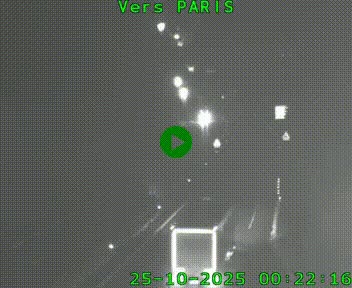 Caméra routière sur l'autoroute A20 à Bessines-sur-Gartempe. Vue orientée vers Paris