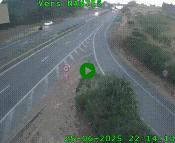 Webcam N147 au nord de Poitiers et à la jonction avec la A10