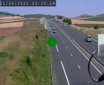 Caméra autoroute A75 à hauteur de Le Crest, en direction de Montpellier
