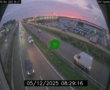 Webcam sur la N165 à hauteur de Caudan, dans le Morbihan.