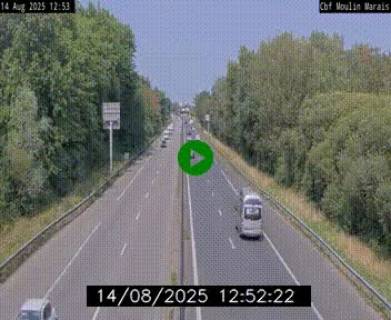Webcam sur le périphérique de Nantes (N844) entre la Porte de Saint-Luce et la Porte d'Anjou, à l'est de la ville