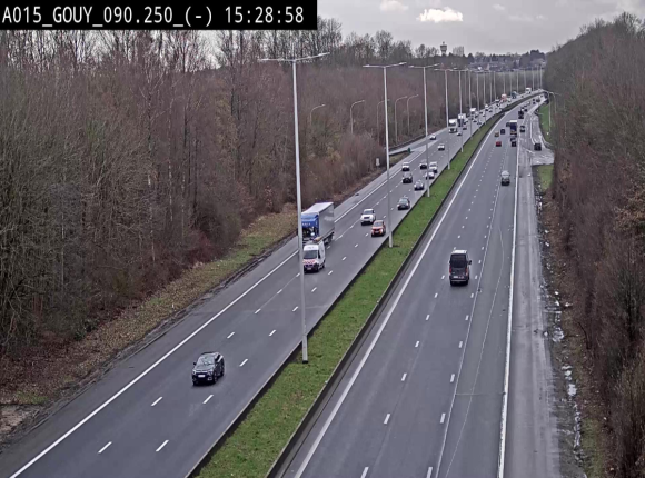 Webcam autoroute Belgique - Gouy-lez-piéton - E42 - BK 90.3