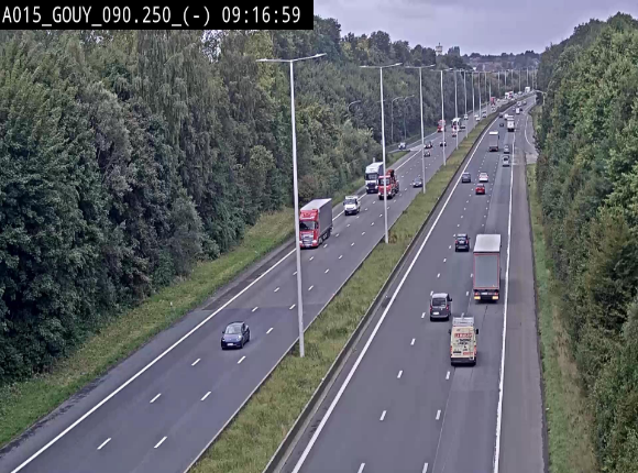 Webcam autoroute Belgique - Gouy-lez-piéton - E42 - BK 90.3