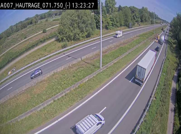 Webcam autoroute Belgique - Hautrage - E19 - BK 71.7