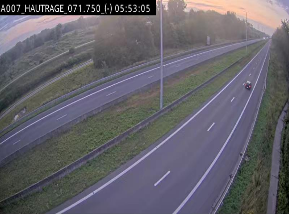 Webcam autoroute Belgique - Hautrage - E19 - BK 71.7