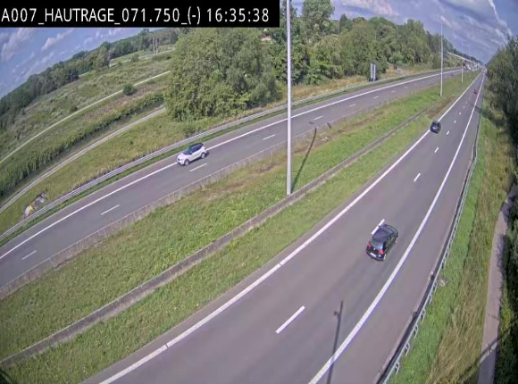 Webcam autoroute Belgique - Hautrage - E19 - BK 71.7