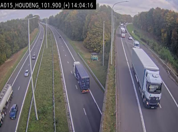 Webcam autoroute Belgique - Houdeng-Goegnies - Jonction E19/E42 direction Tournai/Mons - BK 101.85