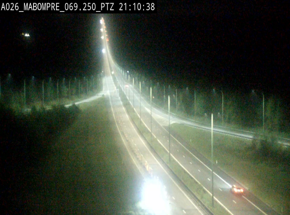 Webcam E25 (A26) à Mabompré. Vue orientée vers Liège