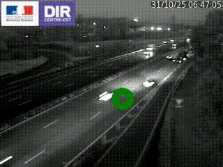 Webcam sur la Nationale 201 à hauteur de la sortie Chambéry-Nord, avant à la jonction entre l'A41 et l'A43, en direction de Lyon