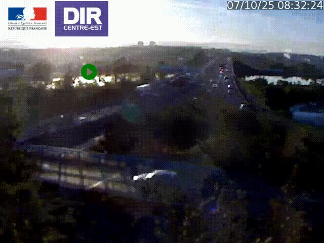 Webcam autoroute sur A450 à Pierre-Bénite en direction de Lyon et de l'autoroute A7